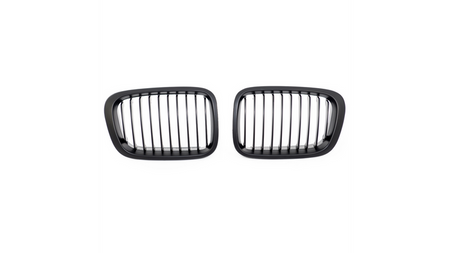 Grill sportowy pojedyncze żeberka Matt Black BMW 3 E46 Compact przed liftem 1998-2001