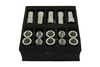 Nakrętki M12x1.5 Alu 42mm D1Spec Orginal Silver Stożek Hexagon