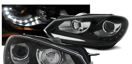 Reflektory przednie VW Golf VI BLACK DAYLIGHT