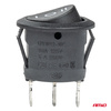 Włącznik przełącznik czarny okrągły 12V 230V BU03 AMIO-03614