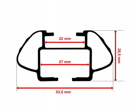 Bagażnik dachowy VW T5 Tansporter 2003-2015