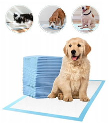 PODKŁADY CHŁONNE DLA PSA 60 X 90 50 SZT. MATY HIGIENICZNE DO NAUKI SIKANIA + WORKI