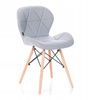 KRZESŁO SILLA TAPICEROWANE NOWOCZESNY DESIGN DREWNO DO SALONU JADALNI