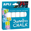 Kredy Białe Jumbo Apli Kids - 6 sztuk