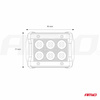 Lampa robocza halogen LED szperacz AWL17 6LED 12V 24V AMIO-02431