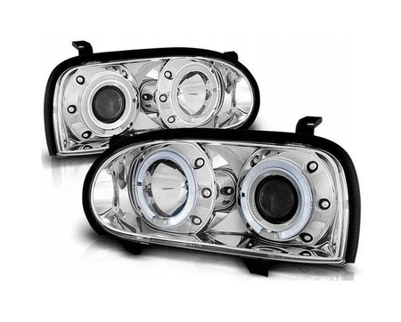 Reflektory przednie VW Golf III CHROM RINGI