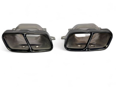 ZESTAW KOŃCÓWEK MERCEDES W176 CLA C117 BLACK AMG