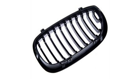 Grill sportowy pojedyncze żeberka Matt Black BMW 3 E46 Facelift 2003-2006