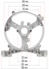 Wspornik tylny do agregatu PM-AGR-3000-WT