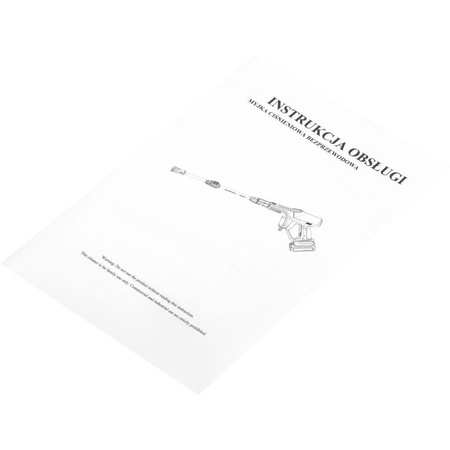 MYJKA WYSOKOCIŚNIENIOWA AKUMULATOROWA 21V 3Ah KD5373