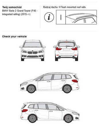 Bagażnik dachowy CRUZ S-FIX BMW seria 2 Grand Tourer