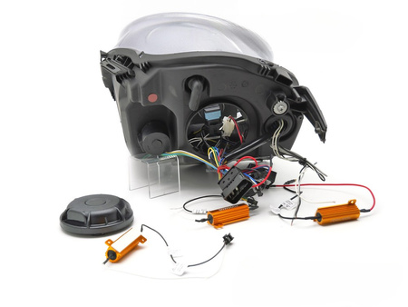 Lampy Reflektory TUBE LIGHT Black LED DRL do MINI Cooper F55 / F56 / F57 2014–2017