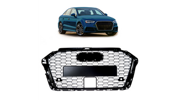 Grill sportowy Gloss Black AUDI A3 Facelift 2016-2020