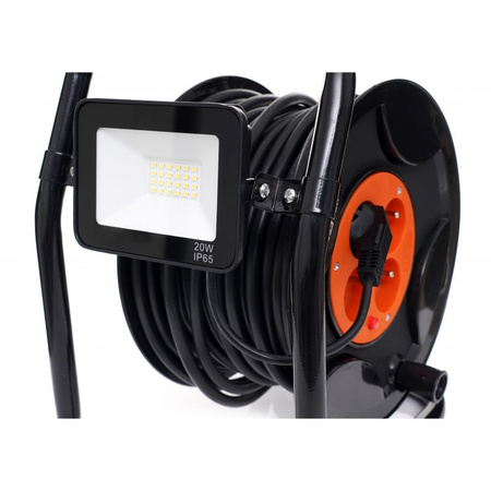 PRZEDŁUŻACZ BĘBNOWY 30M + LED KD4037