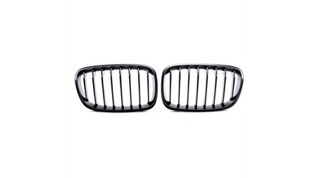 Grill sportowy pojedyncze żeberka Matt Black BMW 1 F20 F21 przed liftem 2011-2015