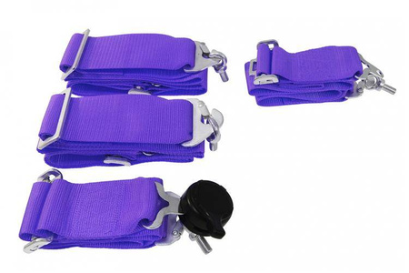 Pasy sportowe 4p 3" Purple - Quick