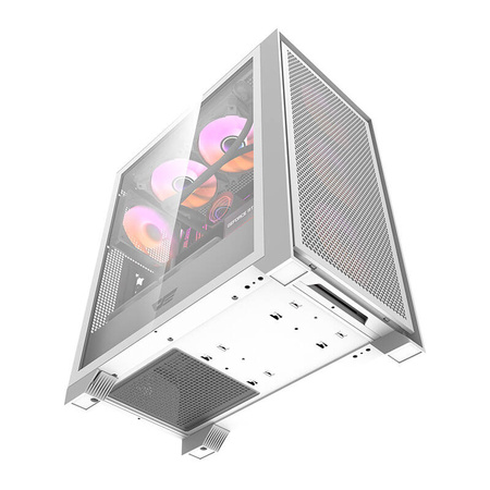 Obudowa komputerowa Darkflash DRX70 MESH (biała) + 4 wentylatory RGB