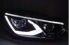 LAMPY PRZEDNIE DO VW GOLF 6 08-13 BLACK LED