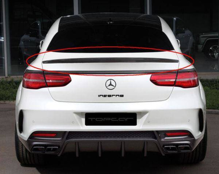 SPOILER NA KLAPE MERCEDES GLE COUPE C292 GLOSSY BL