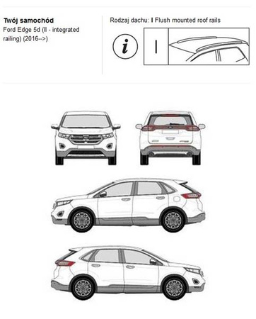 Bagażnik dachowy CRUZ AIRO FUSE DARK Ford Edge II