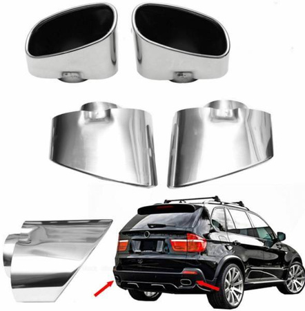 KOŃCÓWKA TŁUMIKA BMW X5 E70, 2 SZT 1 KPL