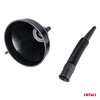 Lejek elastyczny czarny uniwersalny z sitkiem do paliwa cieczy wody 16 cm AMIO-04038