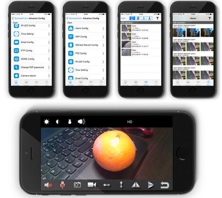 Ukryta mini kamera IP WiFi Android iOS 4xIR FULL HD