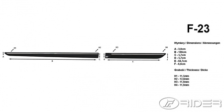 Honda Accord kombi listwy boczne