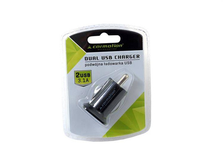 Ładowarka 2x USB, 3100 mA, do gniazda zapalniczki 12/24V