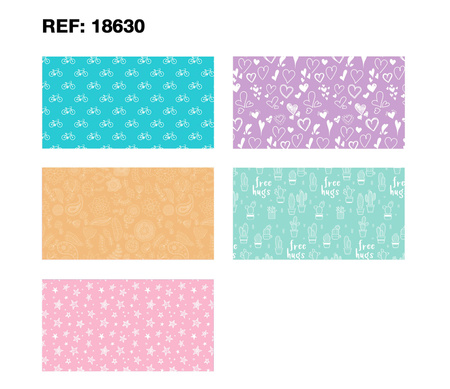 Display - papier do pakowania Nordic 55 szt.