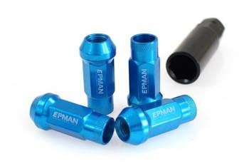 Nakrętki M12x1.5 Stal 48mm EPMAN Blue Stożek