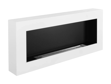 Biokominek wiszący 900x400 Box biały strukturalny mat