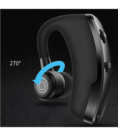 ZESTAW SŁUCHAWKOWY BLUETOOTH SŁUCHAWKA BEZPRZEWODOWA DO UCHA ŁADOWANIE USB