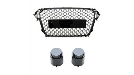Grill sportowy Gloss Black AUDI A4 B8 Facelift 2013-2016