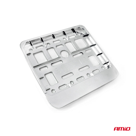 Ramka tablicy rejestracyjnej chrom skuter motorower AMIO-01168