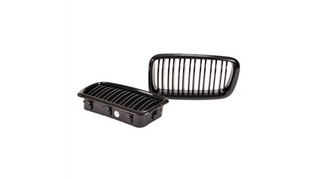 Grill sportowy podwójne żeberka Gloss Black BMW 7 E38 1994-2001