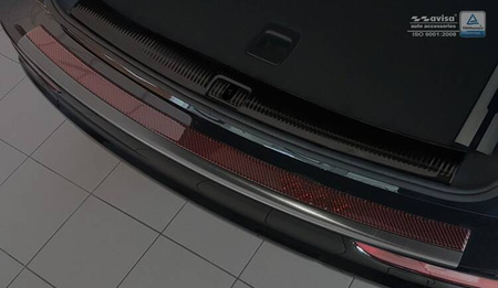 Nakładka na zderzak tylny do Audi Q5 Carbon+Stal