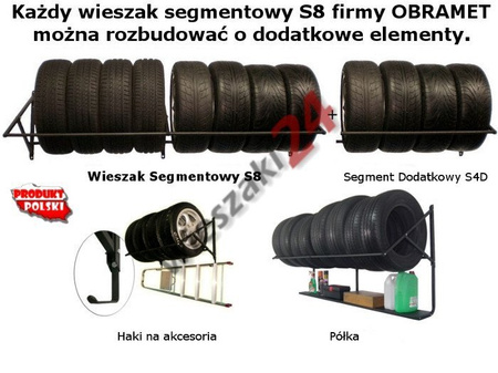 Wieszak na opony S8