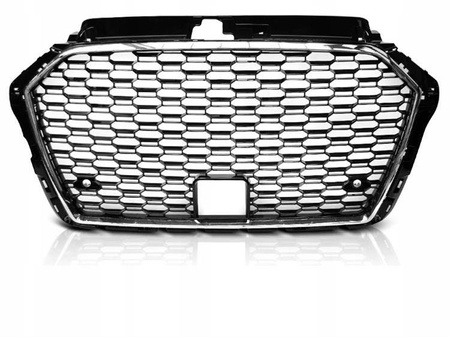 Grill Atrapa Audi A3 8v 17- RS3 Style Chrome Black
