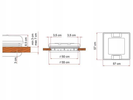 Okno dachowe Vent 50 Crystal - Fiamma