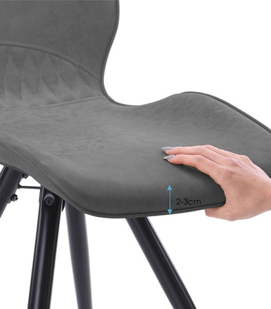 KRZESŁO HORSAL TAPICEROWANE SALON NOWOCZESNY DESIGN FOTEL WELUR JADALNIA