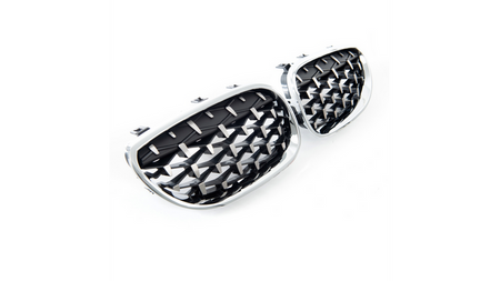 Grill sportowy Gloss Black & Chrome BMW 5 E60 E61 2003-2010