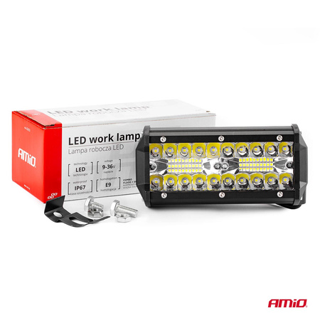 Lampa robocza panelowa LED szperacz AWL19 40LED 12V 24V AMIO-02433