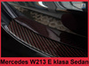 Nakładka na zderzak tylny do Mercedes klasa E W213 Carbon (czarno-czerwony)