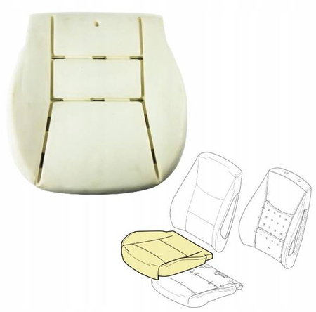 Pianka gąbka siedziska fotela CITROEN JUMPER 2006-