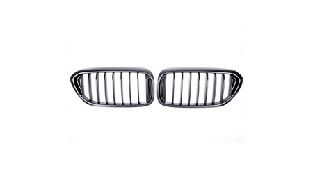 Grill sportowy pojedyncze żeberka Matt Black BMW 5 G30 F90 G31 przed liftem 2017-2020