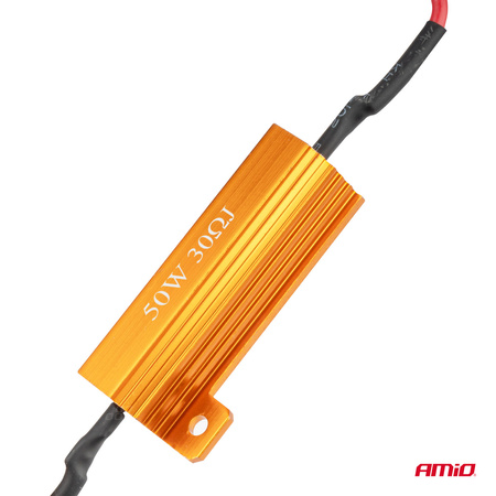 Rezystor CANBUS opornik do żarówek LED 30Ω 50W AMIO-04097