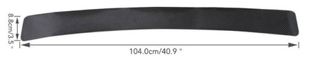 Folia taśma na zderzak CARBON 104cm x 8,8cm + rakla