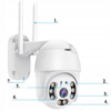 KAMERA IP OBROTOWA FULL HD WIFI ZEWNĘTRZNA 5MP 64GB