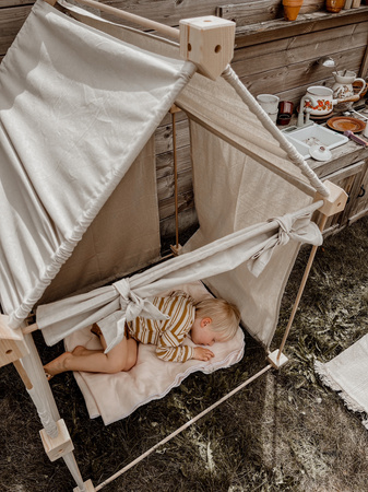 Drewniane klocki konstrukcyjne Maxi Trigonos Kernel Kreema - 44 el.